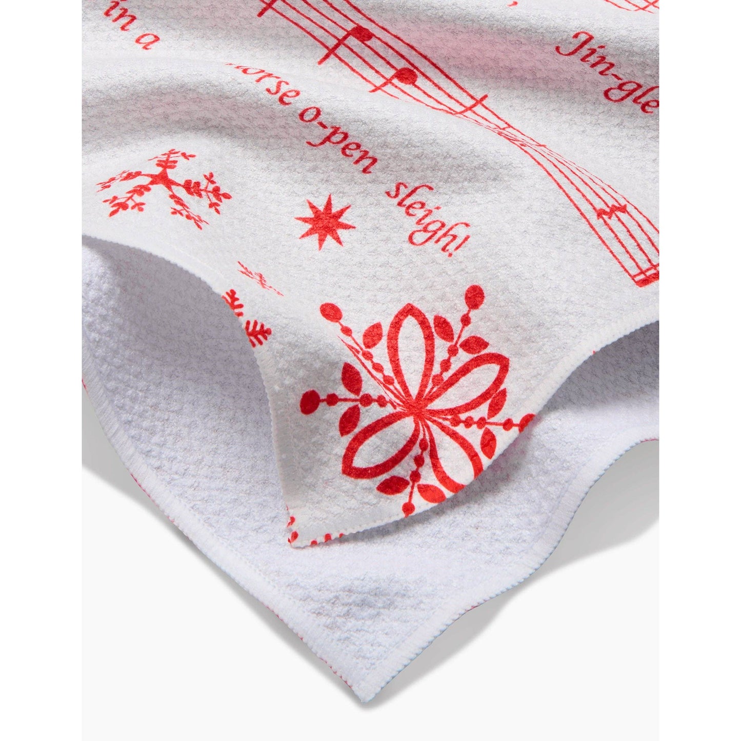 Frosty Notes Geometry Tea Towel