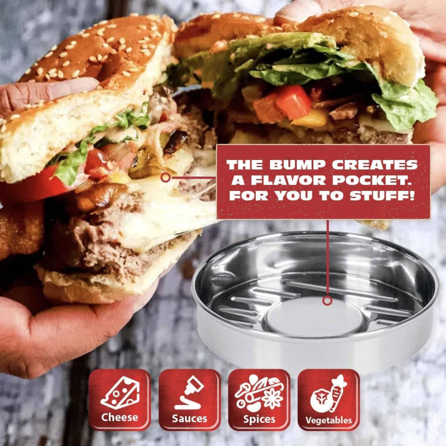 Porcelain Burger Press