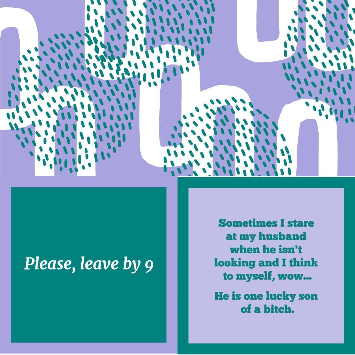 Please Leave | Funny Party Gift | Cocktail Napkin