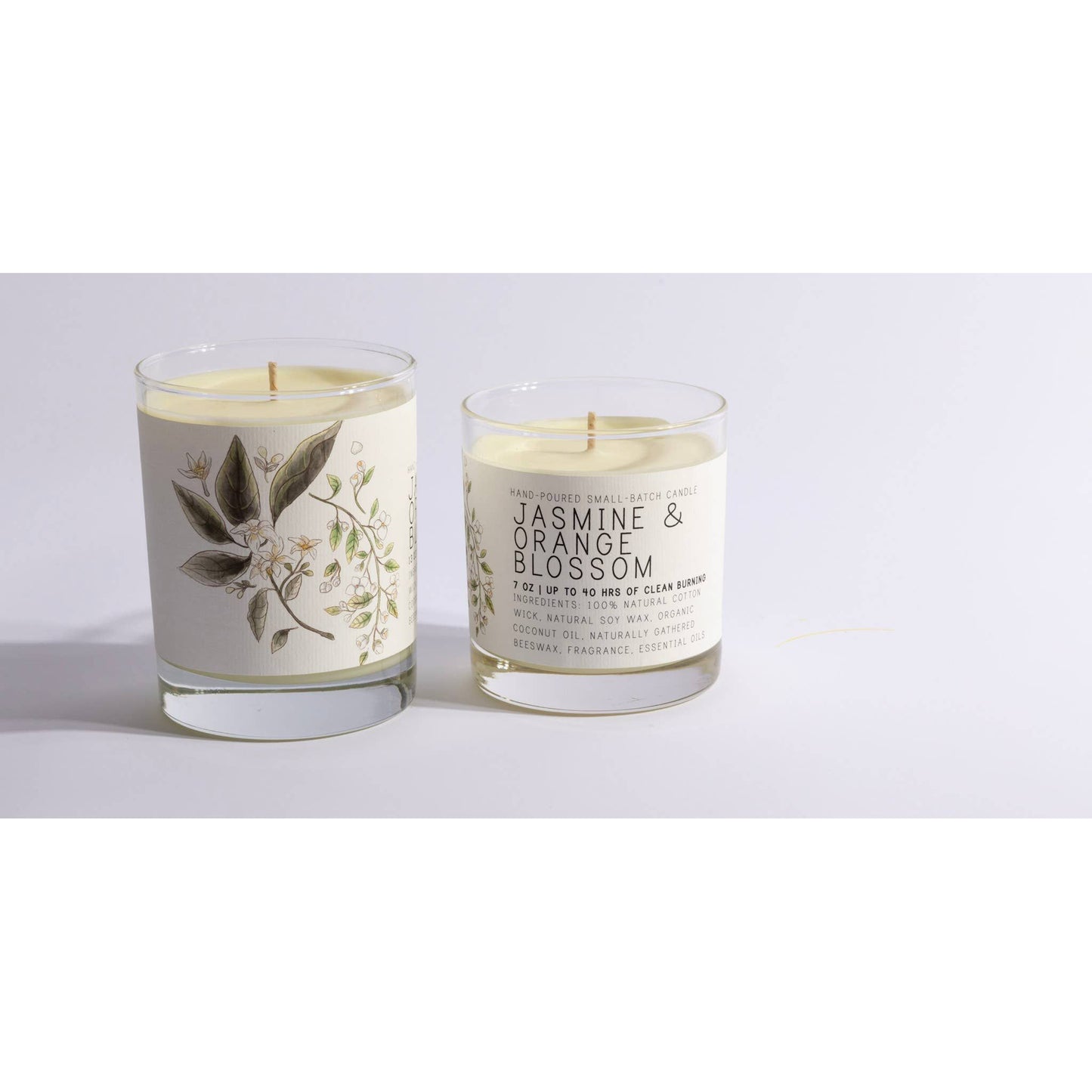 Jasmine & Orange Blossom - Medium Glass  - Just Bee Candle