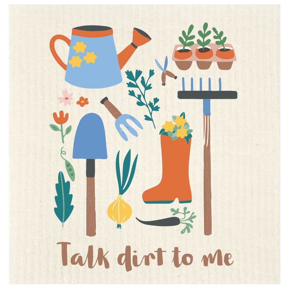 Talk Dirt to Me Garden Tools Swedish Dishcloth