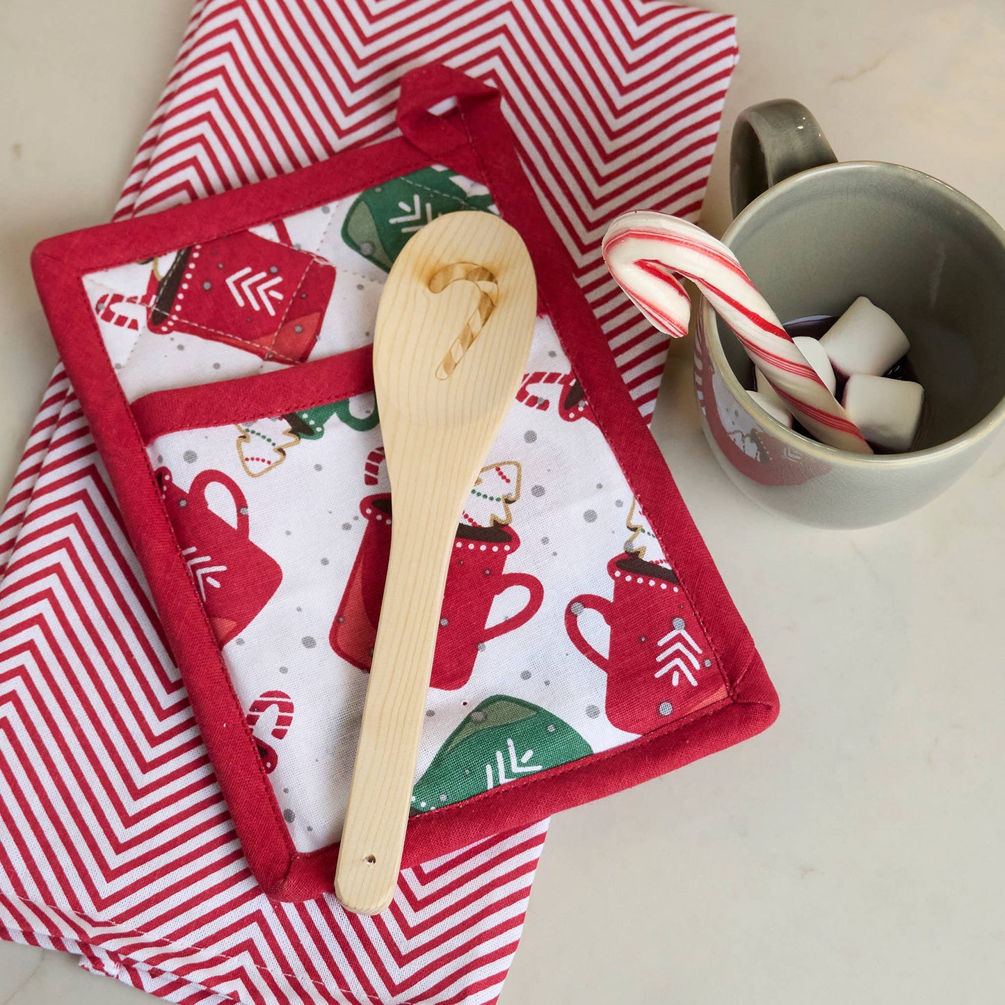 3 Piece Christmas Holiday Mugs Kitchen Set