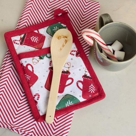 3 Piece Christmas Holiday Mugs Kitchen Set