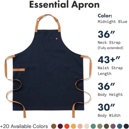Hedley & Bennett Essential Midnight Cider Blue Apron