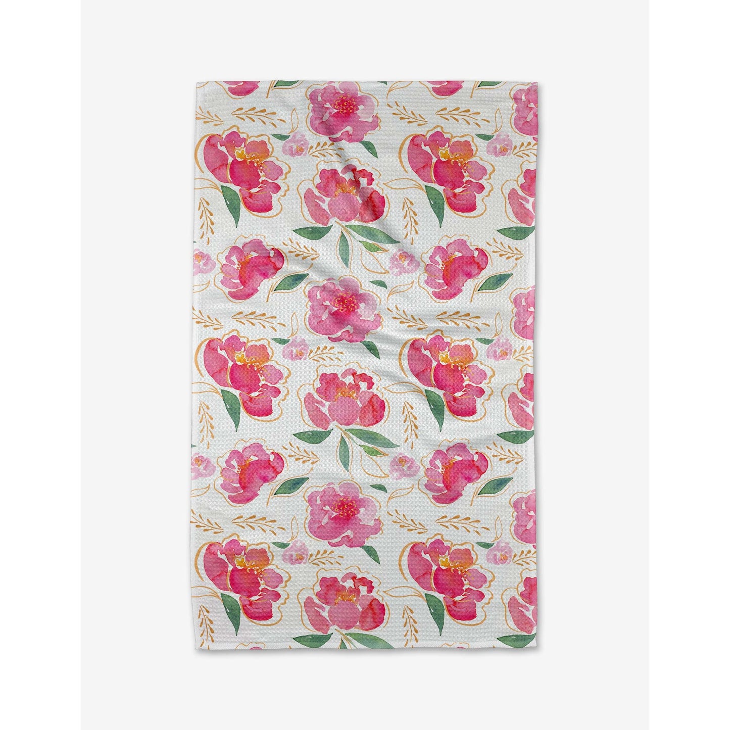 Pink Peony Tea Towel