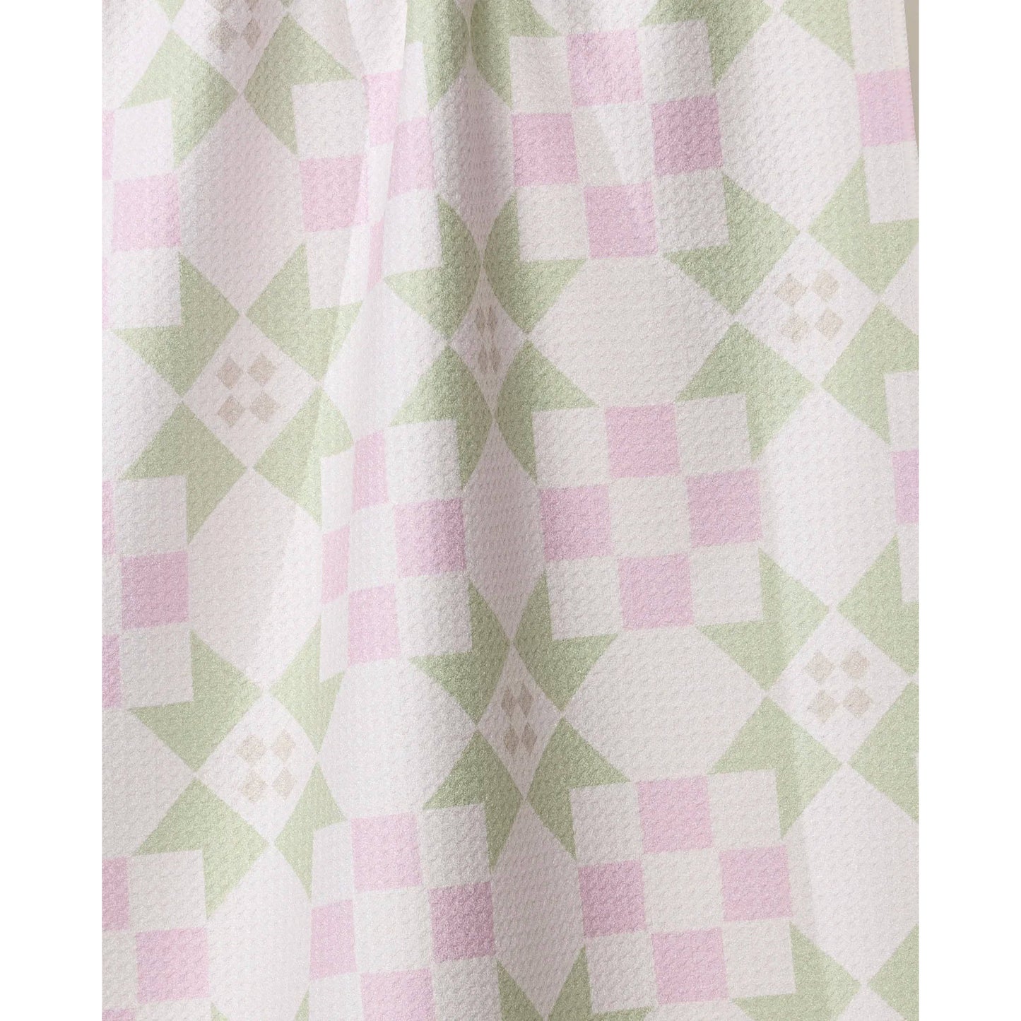 Garden Quilt Geometry Tea Towel