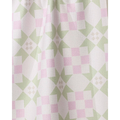 Garden Quilt Geometry Tea Towel