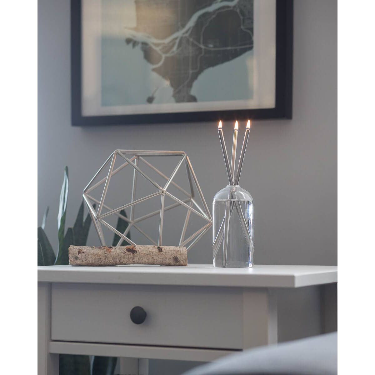 Silver Everlasting Candle – Reusable Steel Candles [x1 Pack]