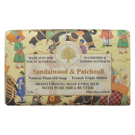 Wavertree & London Sandalwood & Patchouli  Luxury Soap Bar