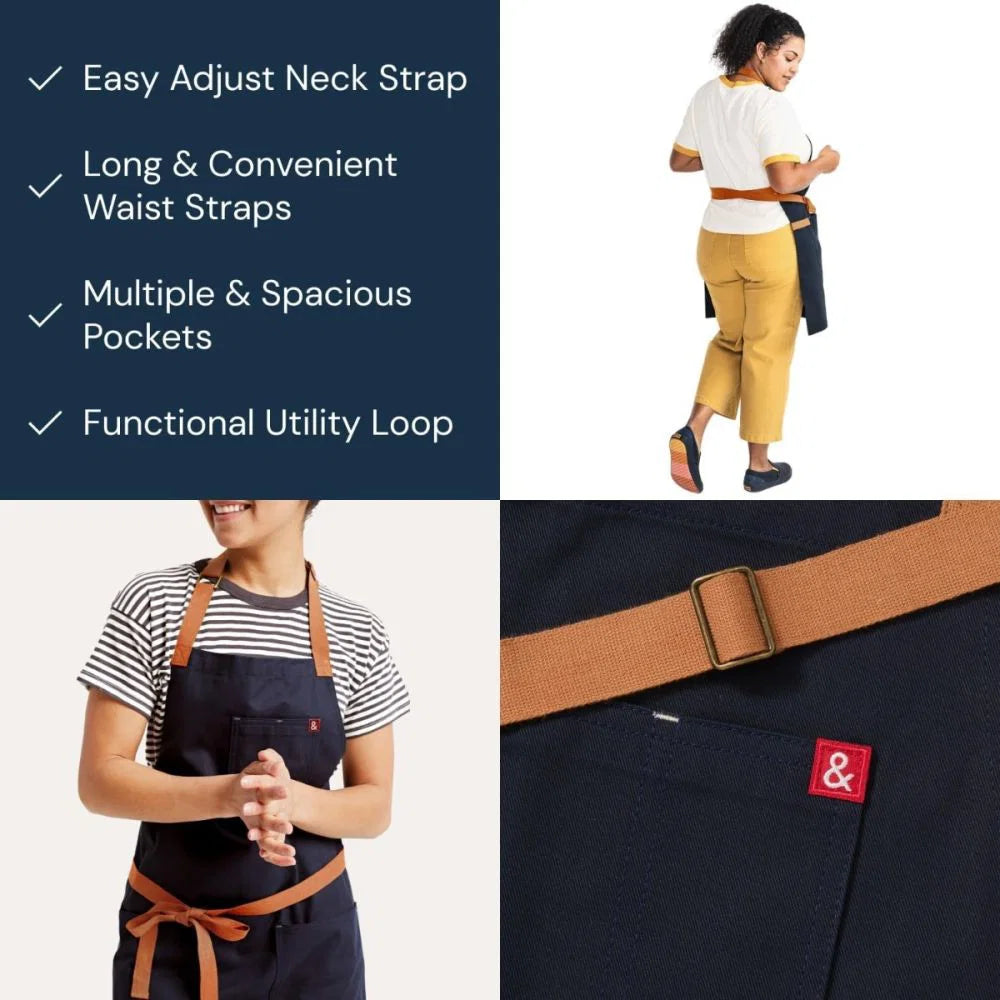 Hedley & Bennett Essential Midnight Cider Blue Apron