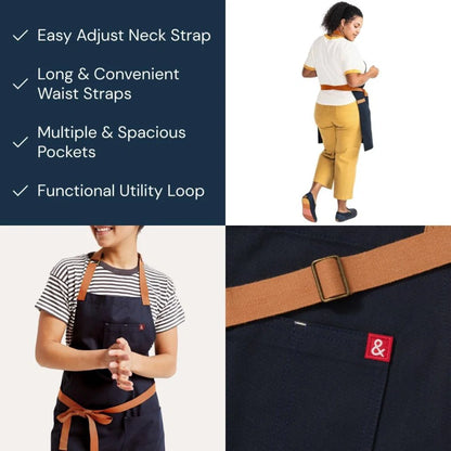 Hedley & Bennett Essential Midnight Cider Blue Apron