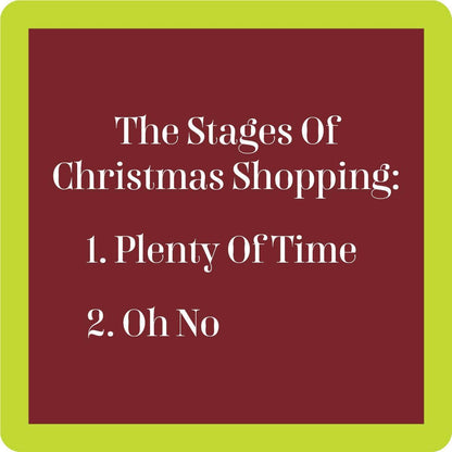 Christmas Oh No Coaster | Funny Party Gift | Home Bar Decor