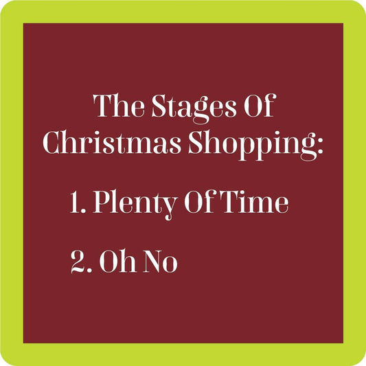 Christmas Oh No Coaster | Funny Party Gift | Home Bar Decor