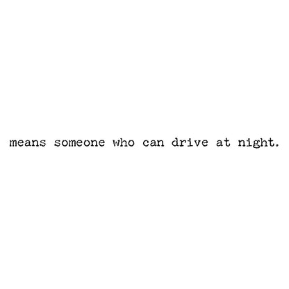 Drive At Night Greeting Card - Paper