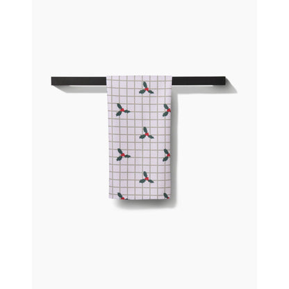 Merry And Plaid Geometry Tea Towel