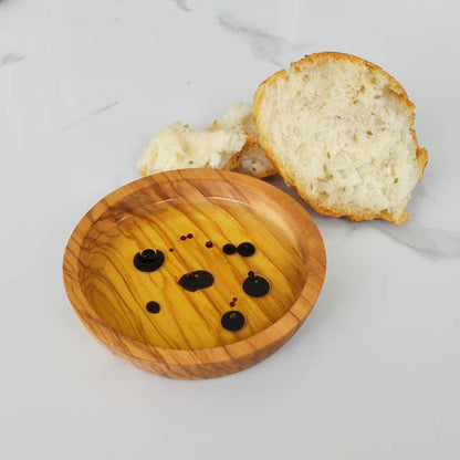 Olive Wood Dipping Bowl - Round - 3.5”