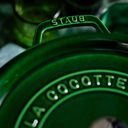 Staub 7 qt Round Dutch Oven in Basil