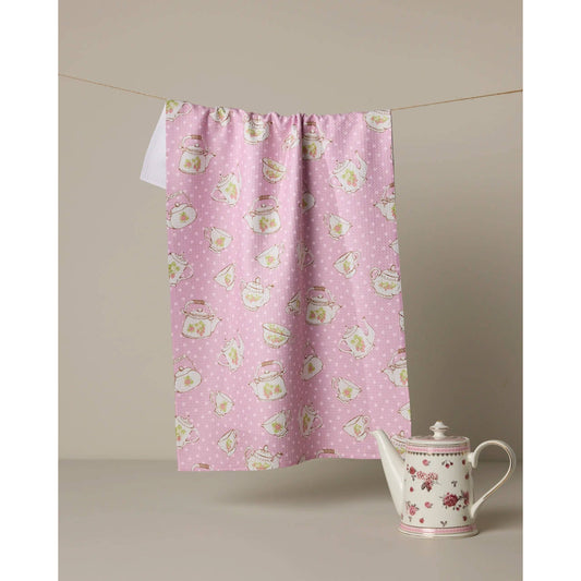 Strawberry Geometry Tea Towel