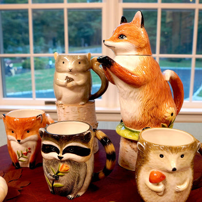 Woodland Critters Fall Mugs 16 oz.