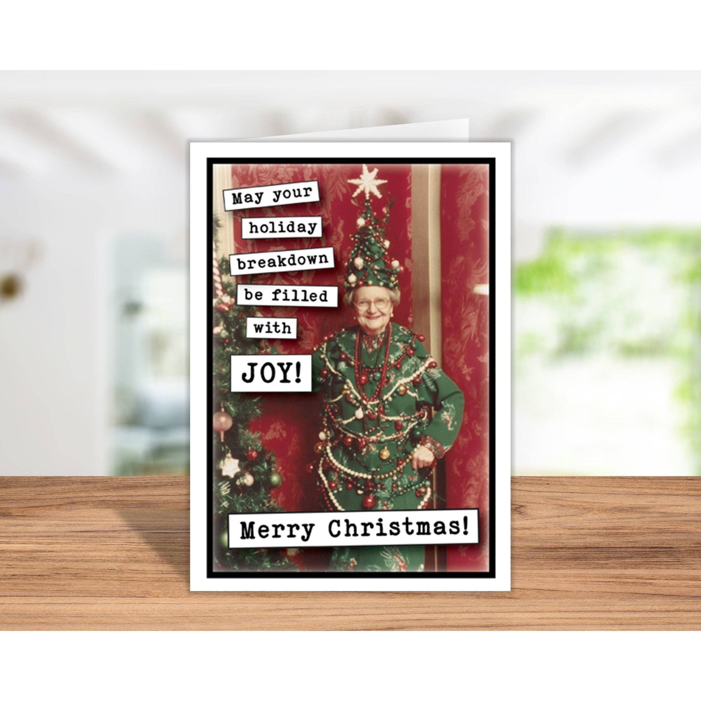 May Your Holiday Breakdown Be Filled With Joy! Christmas Greeting Card