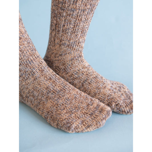 Ragg Crew Socks in Nutty