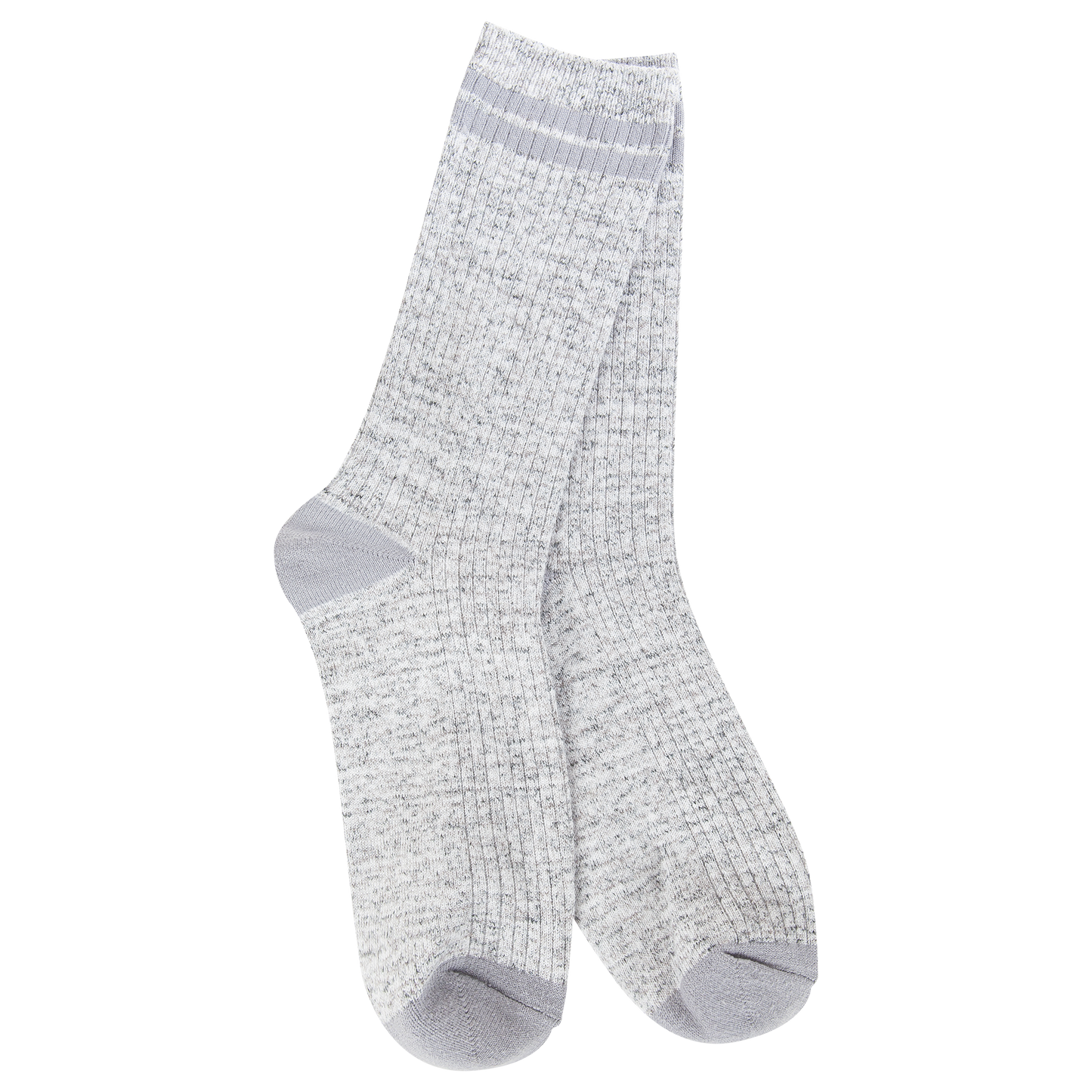 Light Weight Rugby Crew Socks in Heather Grey