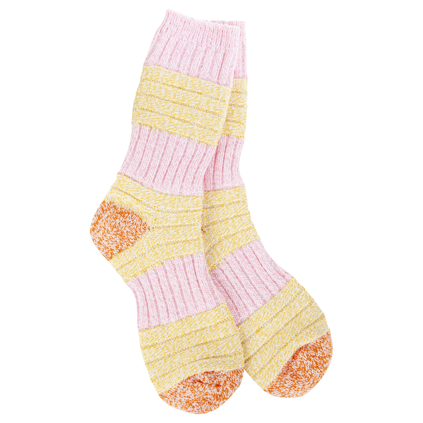 Patch Crew Socks in Pink Honey