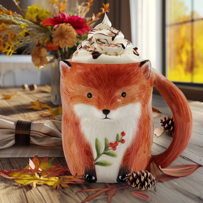 Woodland Critters Fall Mugs 16 oz.