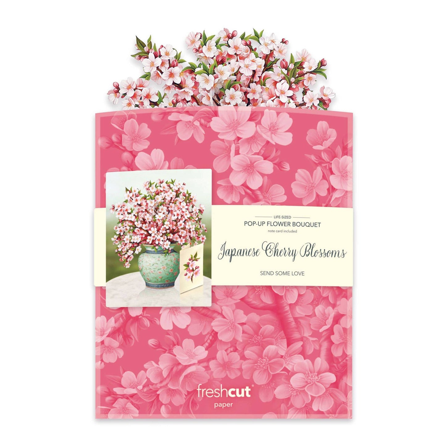 Japanese Cherry Blossoms Pop-up Greeting Cards