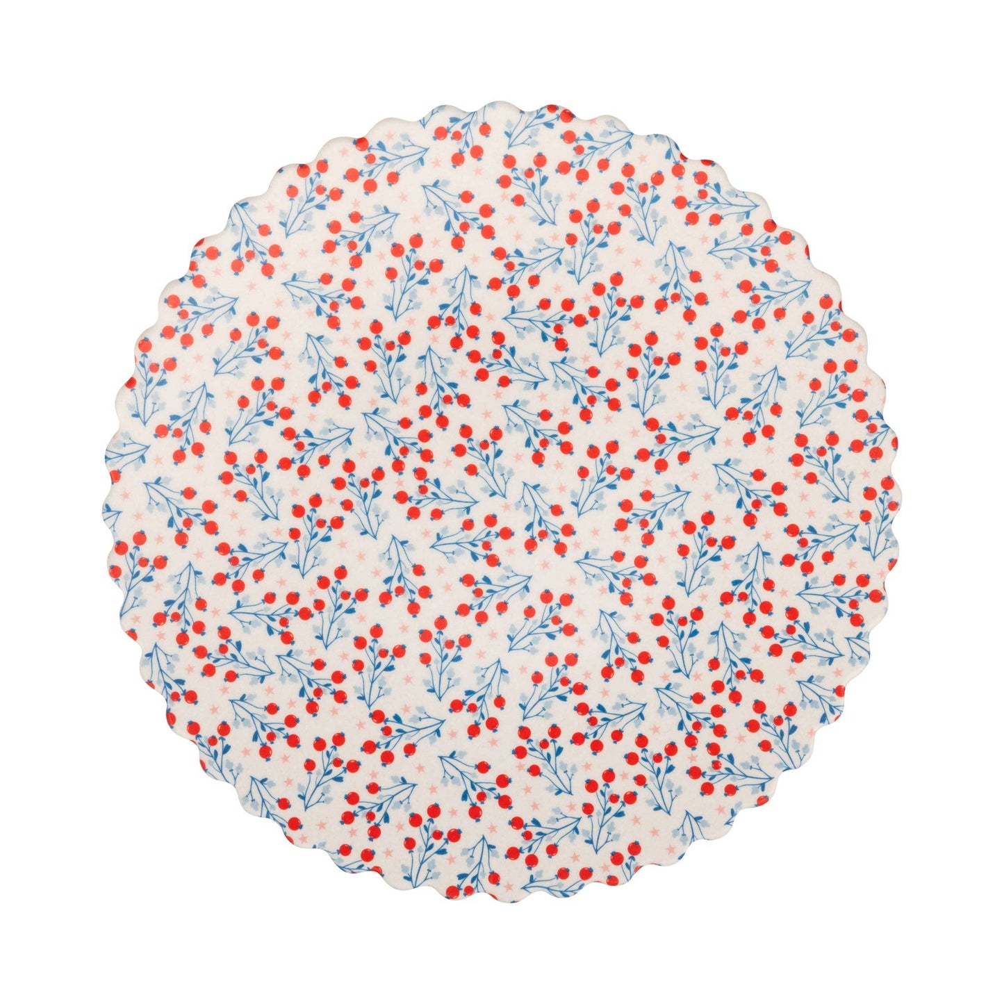 Floral Bamboo Patriotic Plate