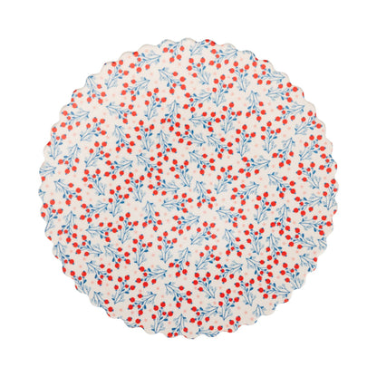 Floral Bamboo Patriotic Plate