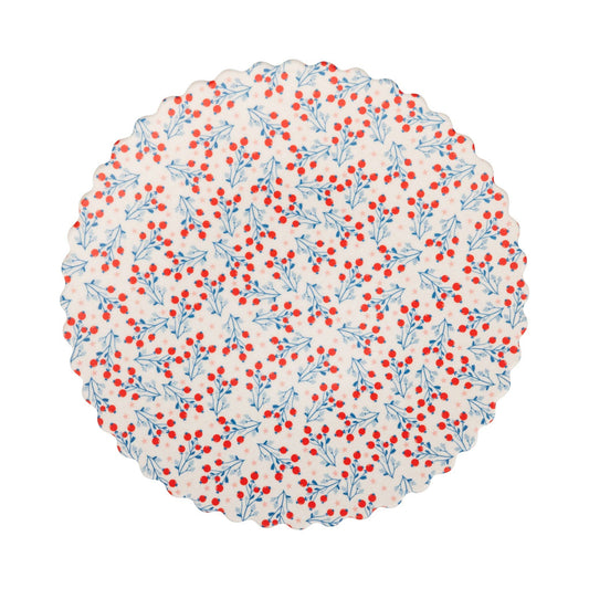 Floral Bamboo Patriotic Plate