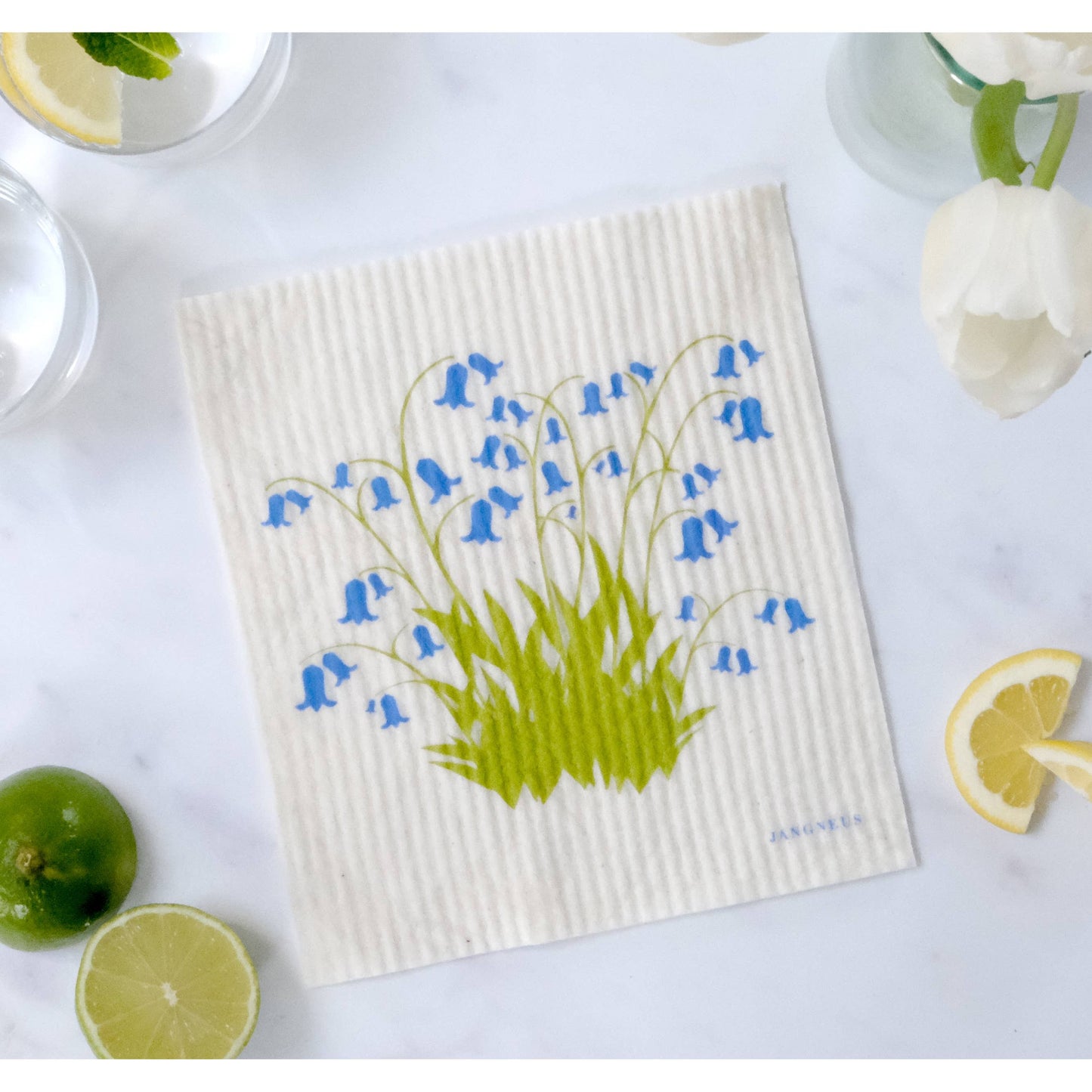 Swedish Dishcloth - Bluebells - Blue