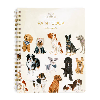 Furry Friends Dogs Learn-To-Paint Gouache Paint Book