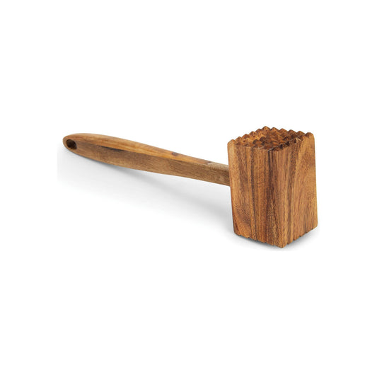 Ironwood Acacia Wood Meat Tenderizer, 11.75" x 3" x 1.75"