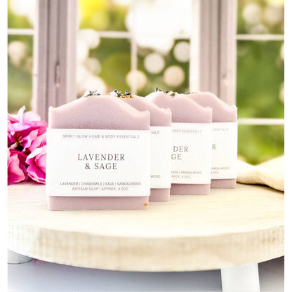 Lavender and Sage - Handcrafted Artisan Soap Bar