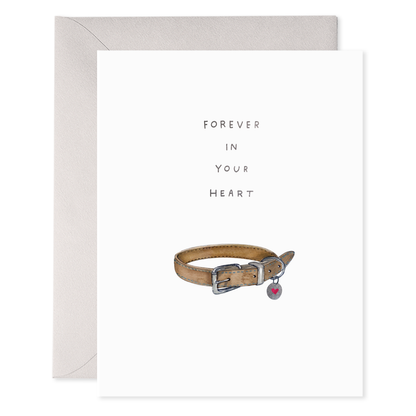Pet Collar | Dog Sympathy Condolence Greeting Card
