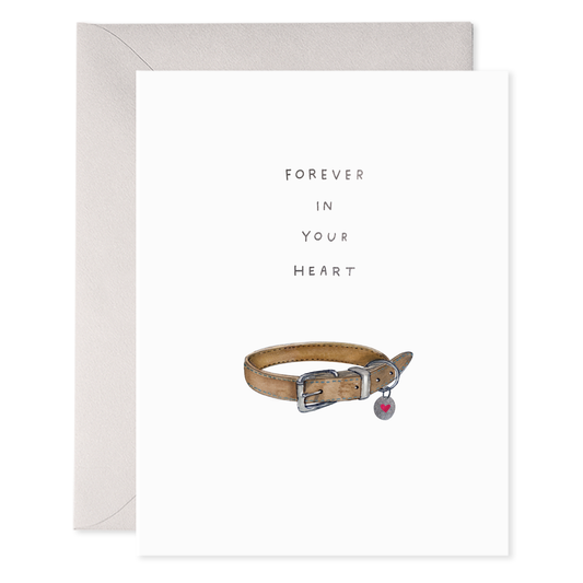 Pet Collar | Dog Sympathy Condolence Greeting Card