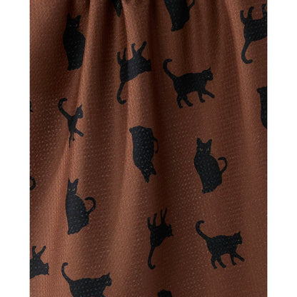 Witch's Cat Geometry Tea Towel