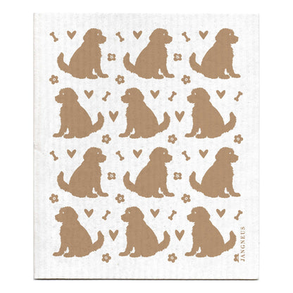 Swedish Dishcloth - Doodle Dog - Sand