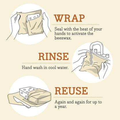 Bee's Wrap Bread Wrap - Honeycomb Pattern