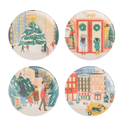 City Sidewalks Bamboo Plate Set