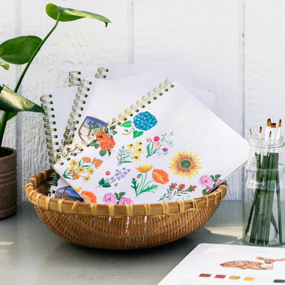 Florals Learn-To-Paint Gouache Paint Book