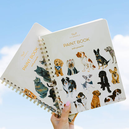 Feline Friends Cats Learn-To-Paint Gouache Paint Book