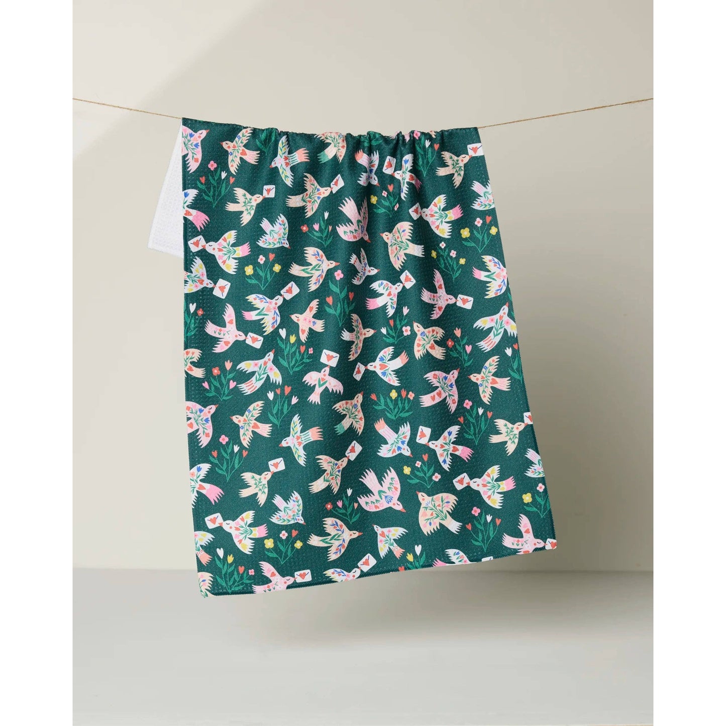 Birdsong Post Geometry Tea Towel