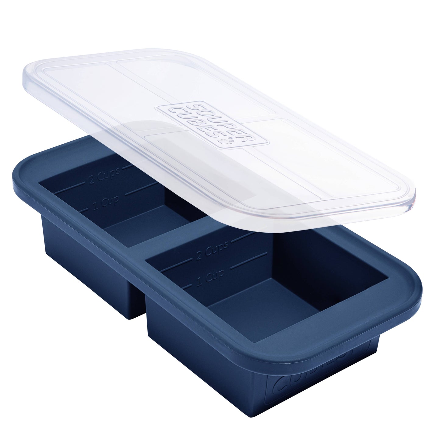 Souper Cubes 2-Cup Silicone Freezing Tray: Aqua