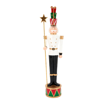 Holiday Toy Soldier with Star Figurine
