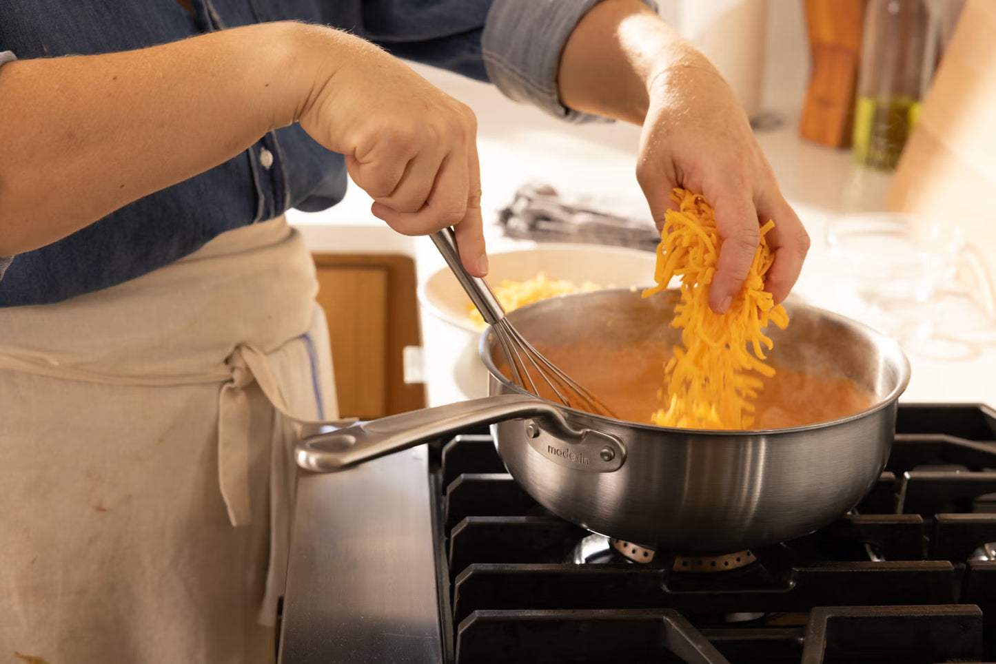 Made In Stainless Clad Saucier, 3 Qt