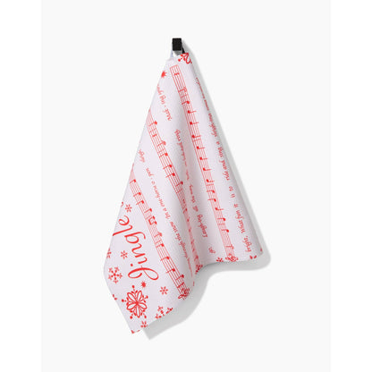 Frosty Notes Geometry Tea Towel