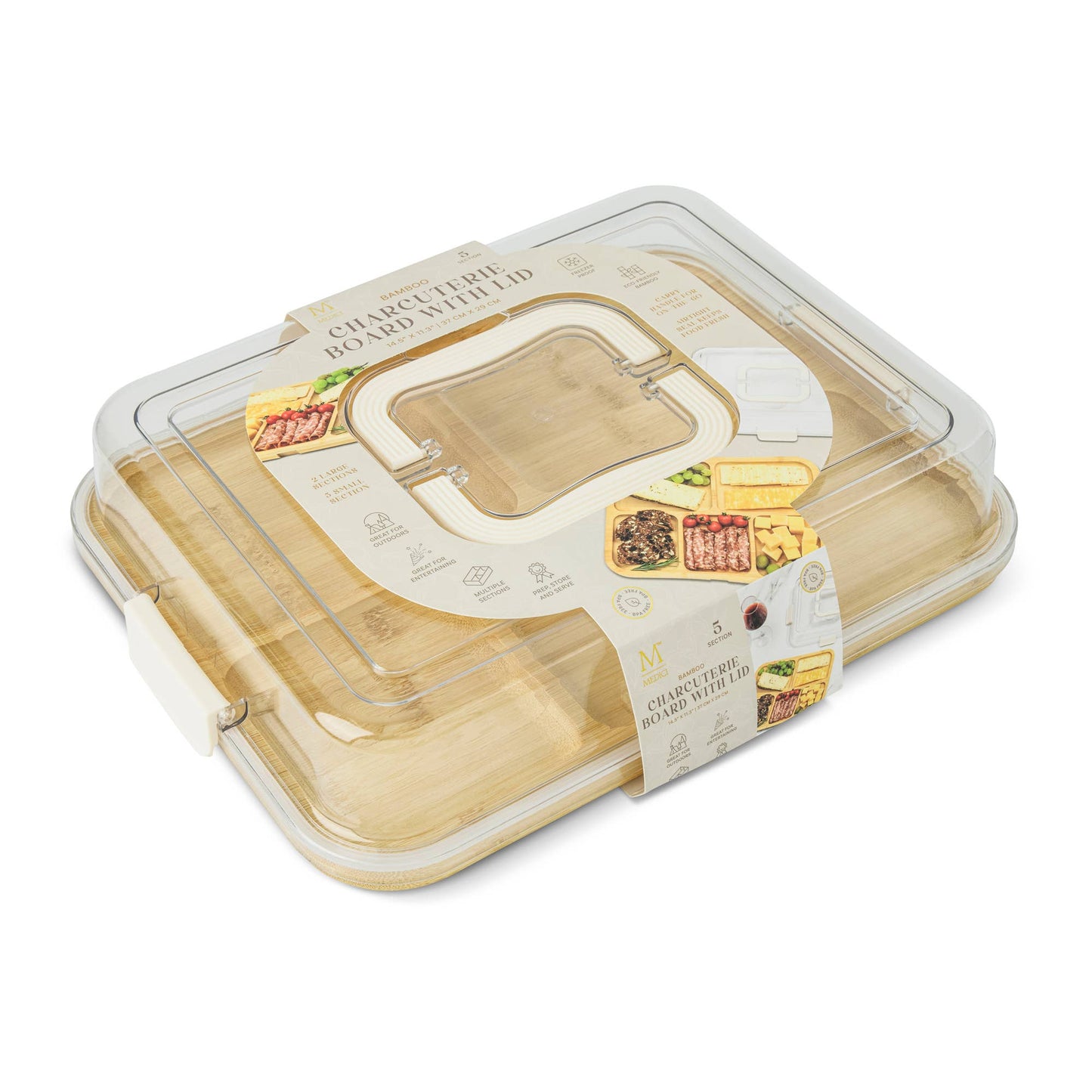 Divided Charcuterie Storage Tray